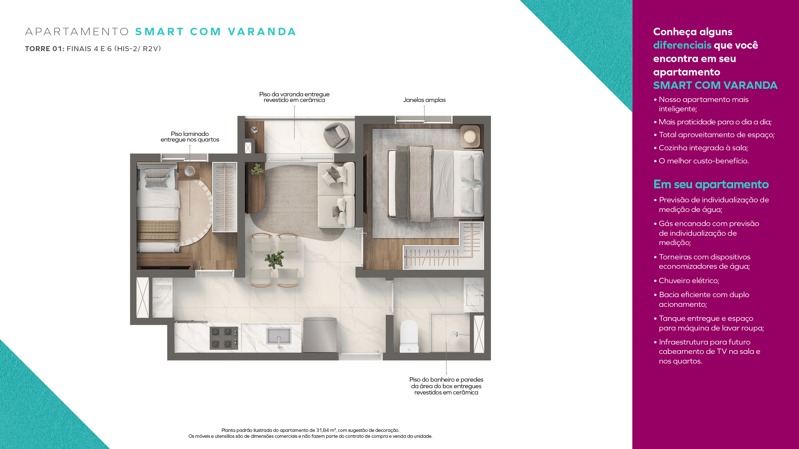 Smart com Varanda
