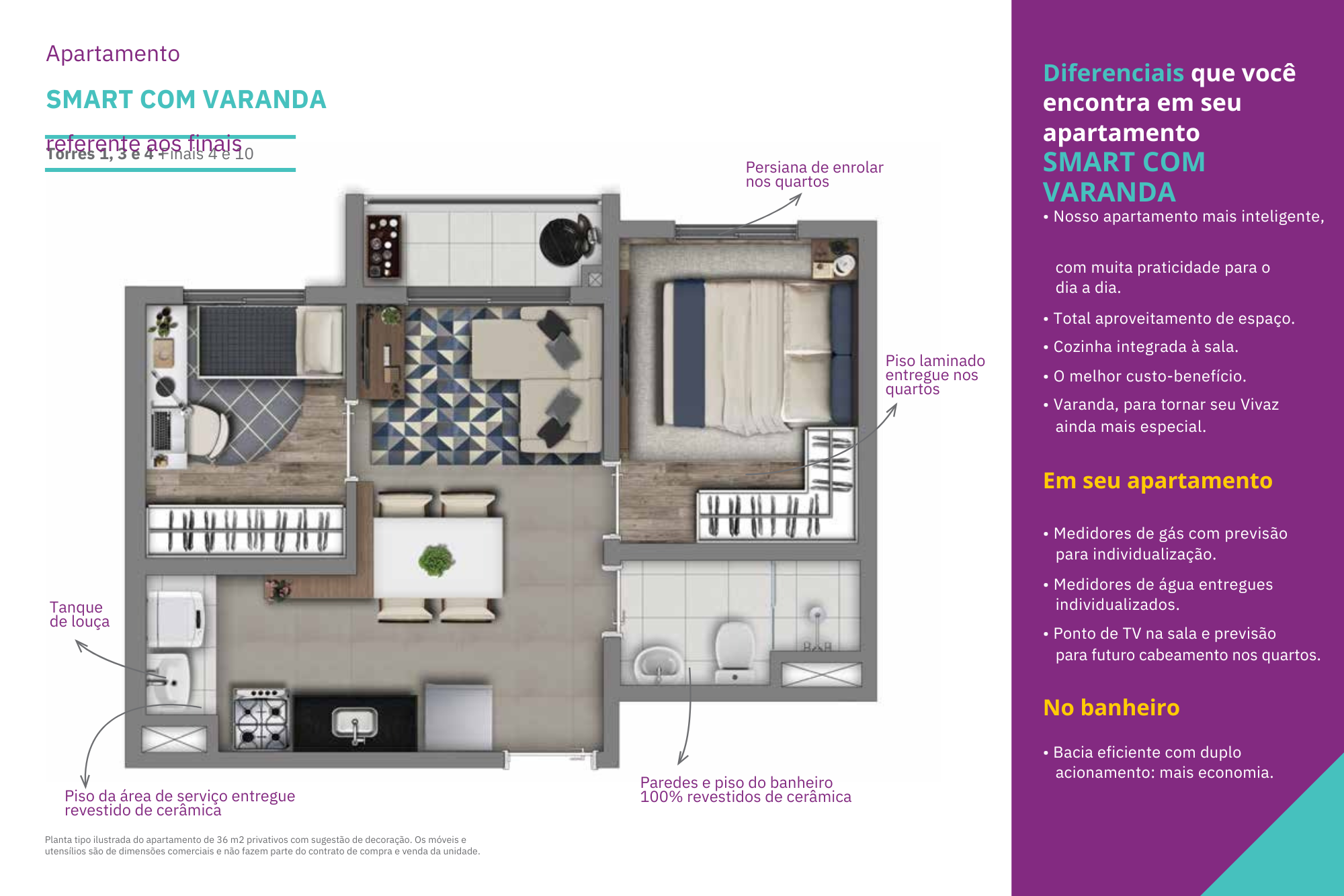 Smart com Varanda