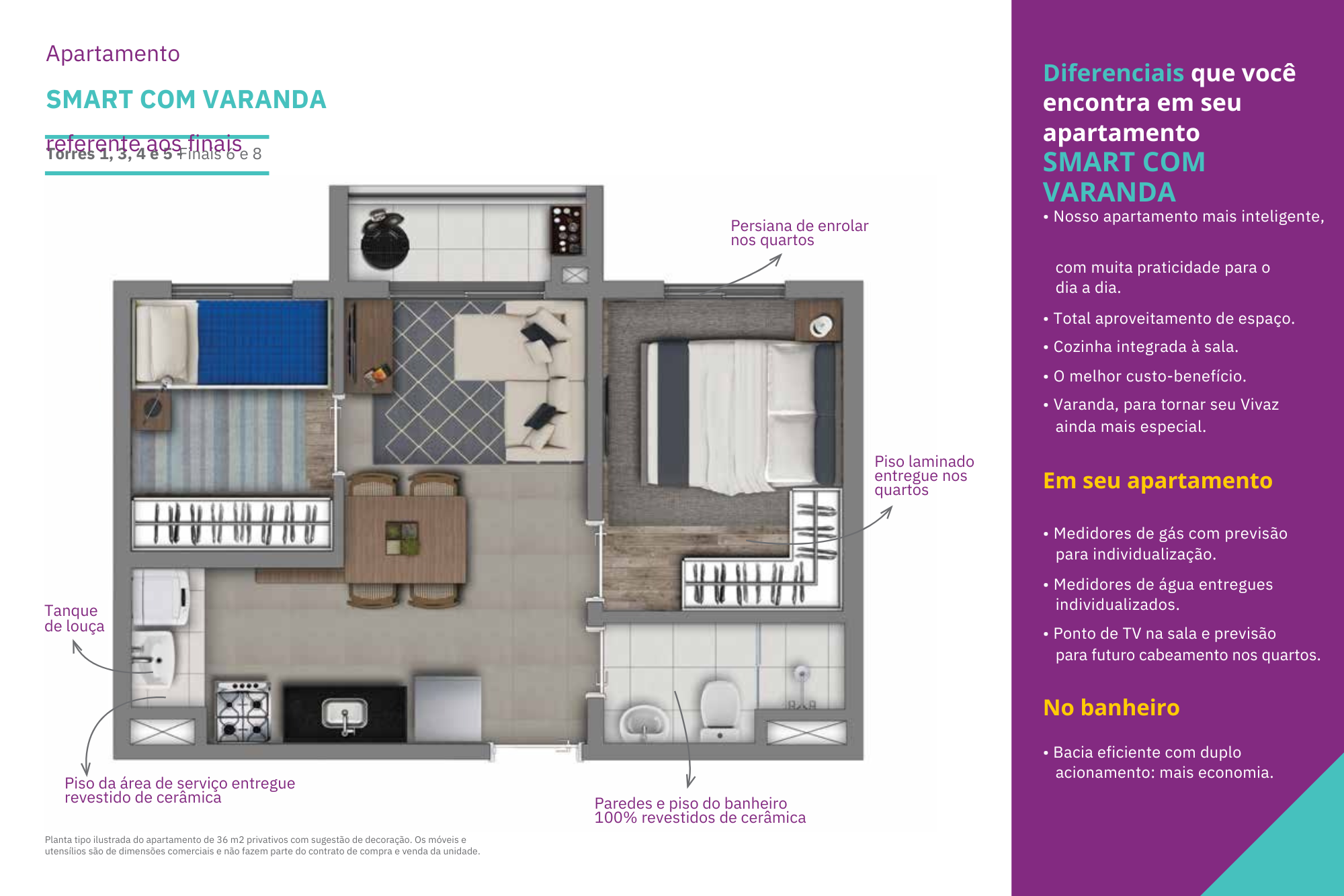 Smart com Varanda