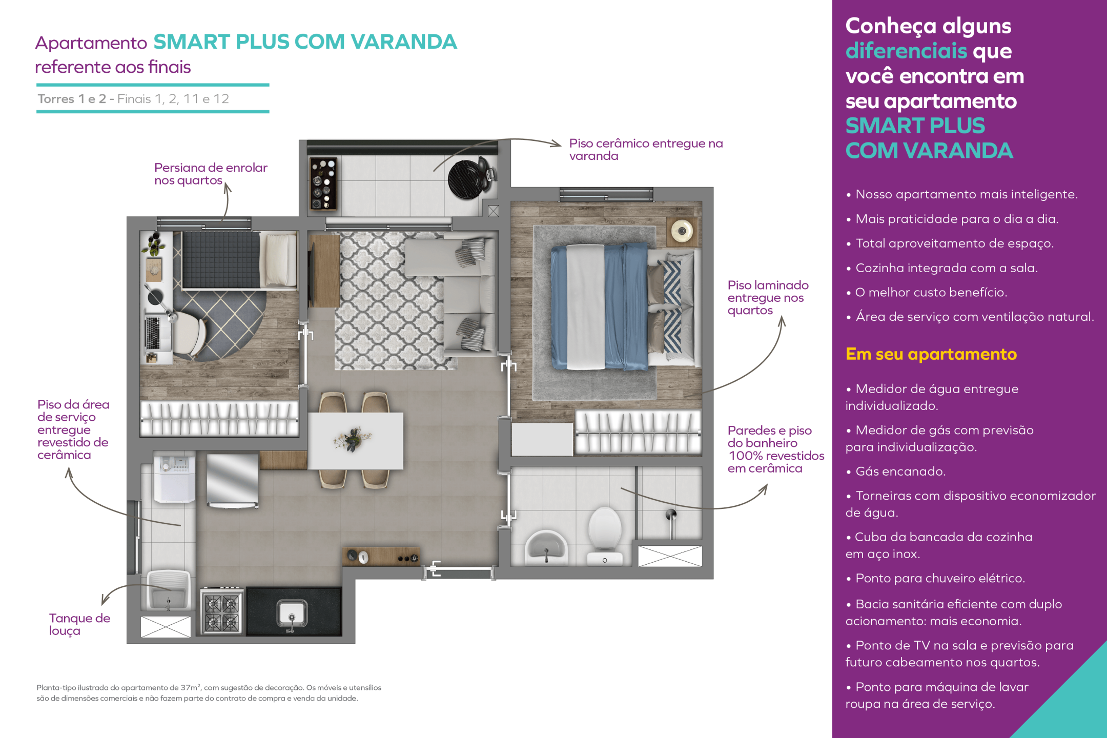 Smart Plus com Varanda