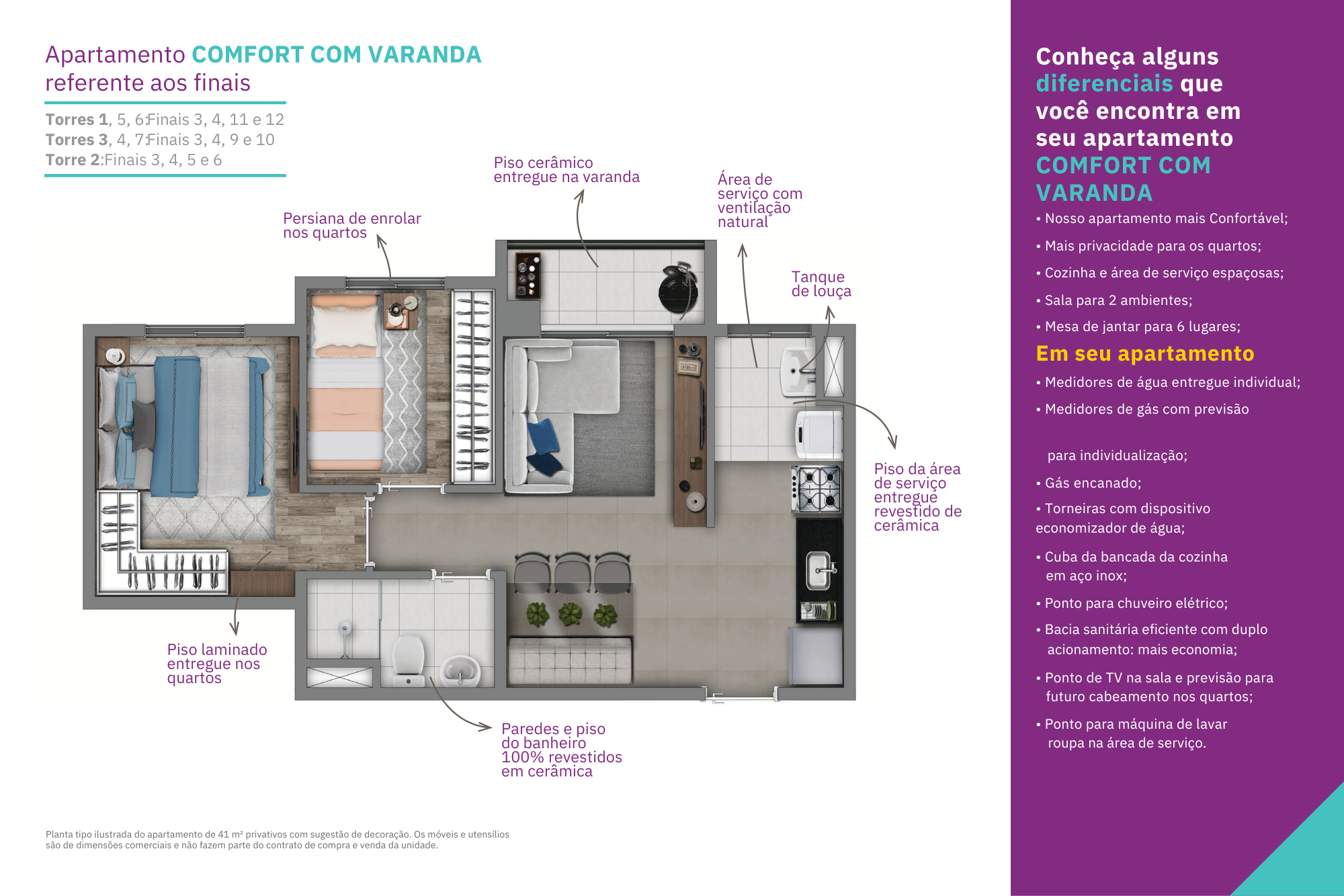 Comfort com Varanda