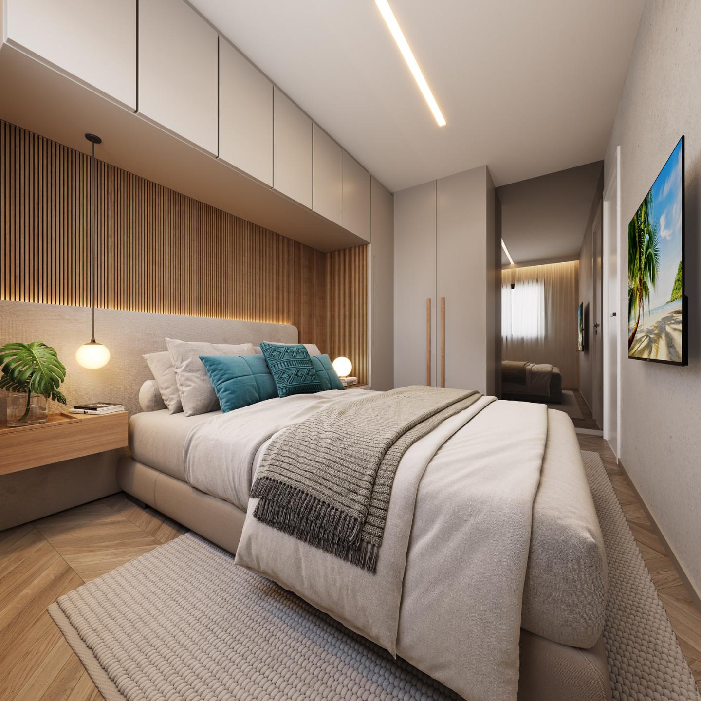 Ilustração Artística - Quarto - 2 Quartos