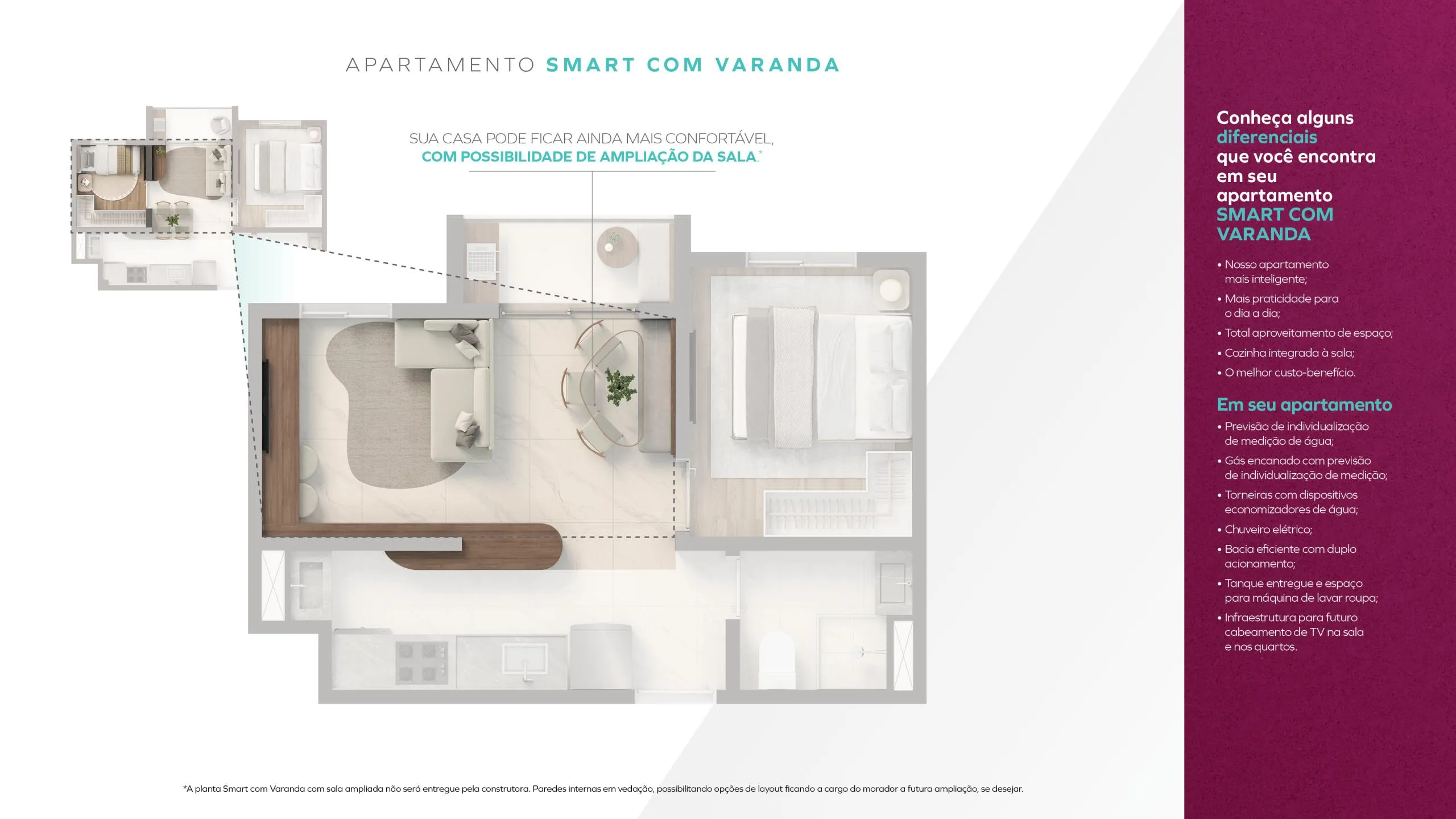 Smart com Varanda
