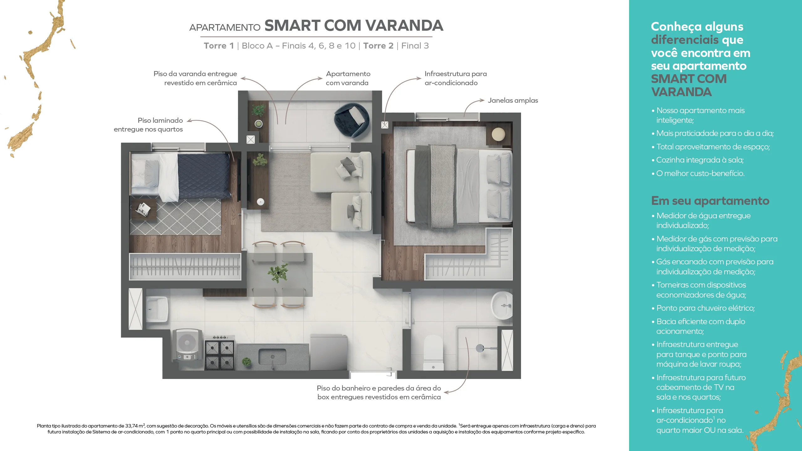 Smart com Varanda
