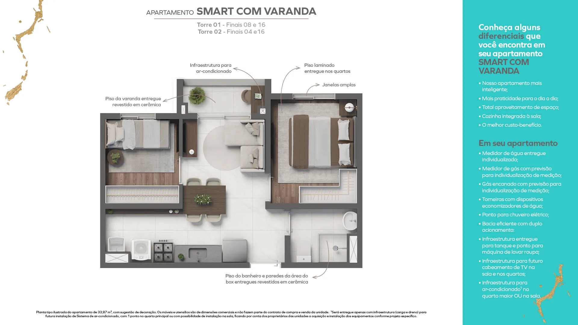 Smart com Varanda