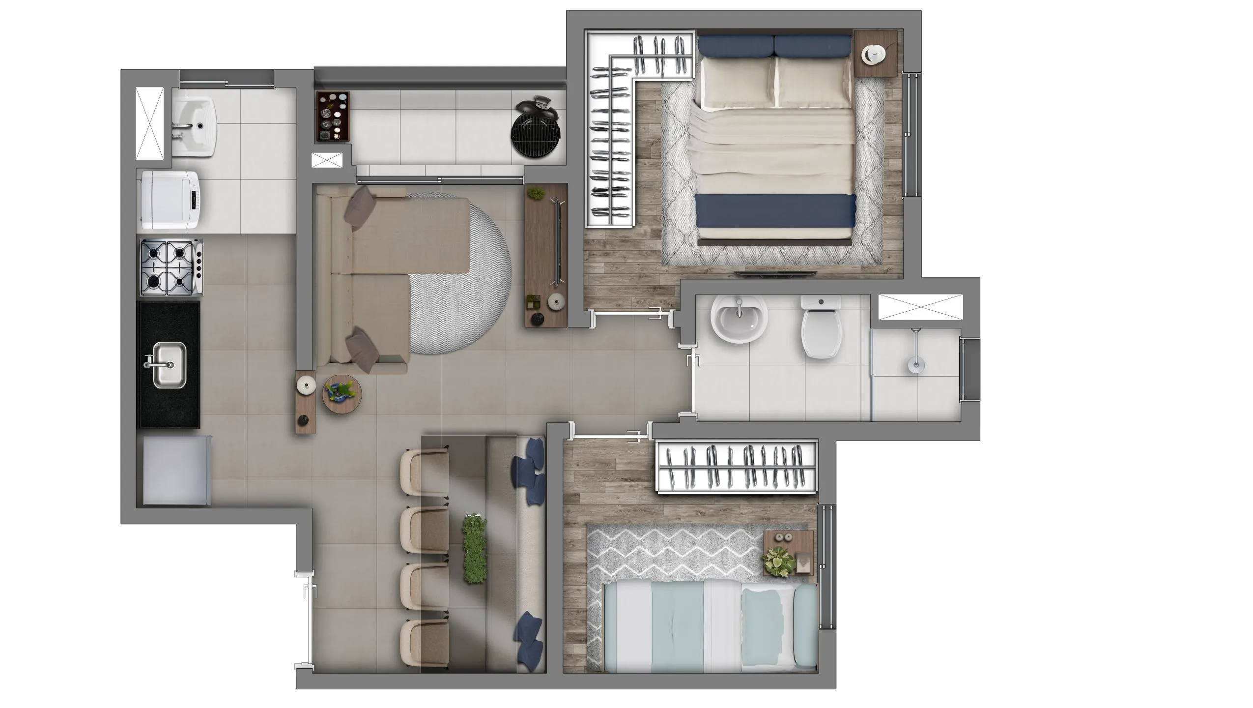 Comfort Plus com varanda