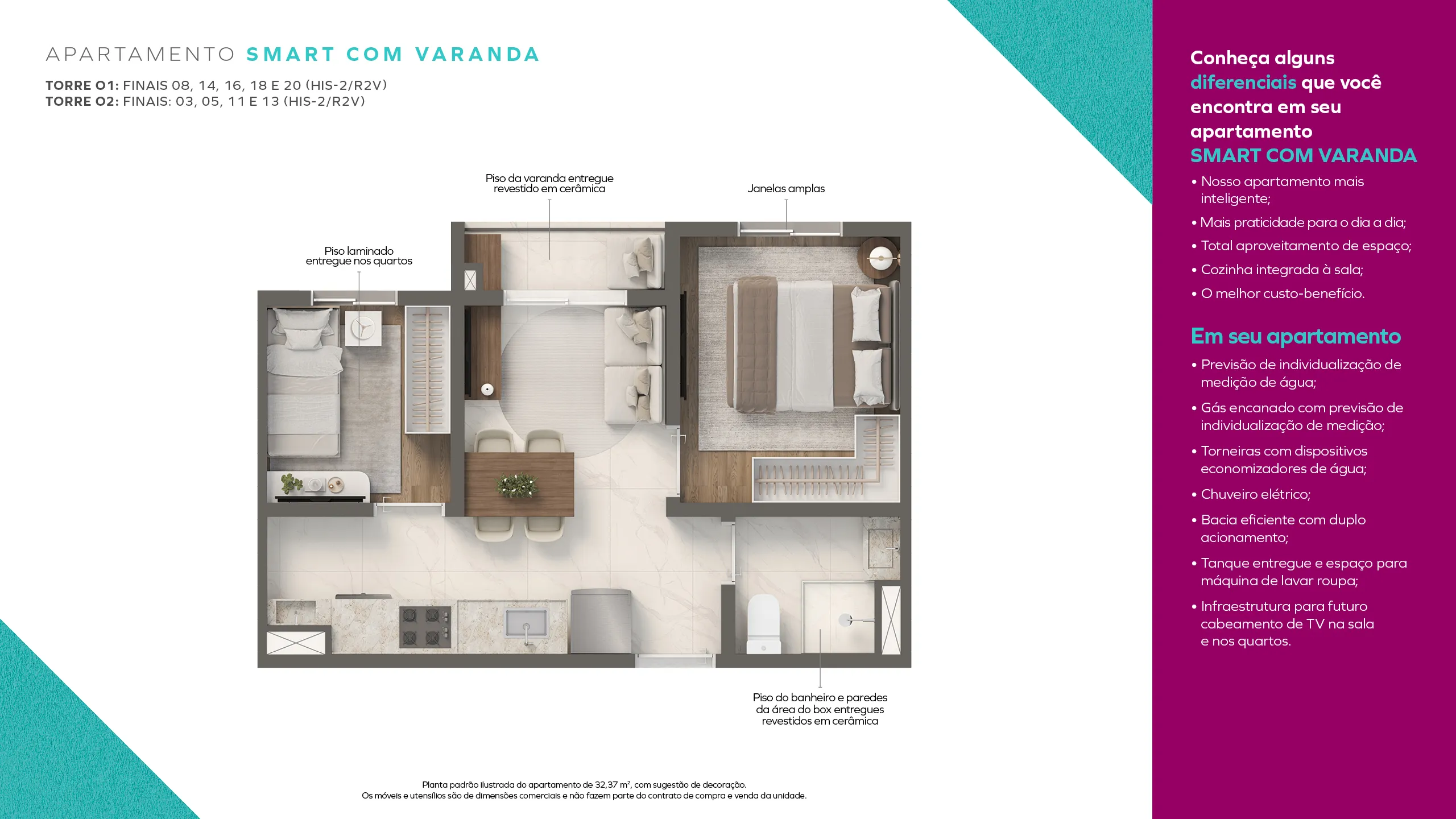 Smart com Varanda