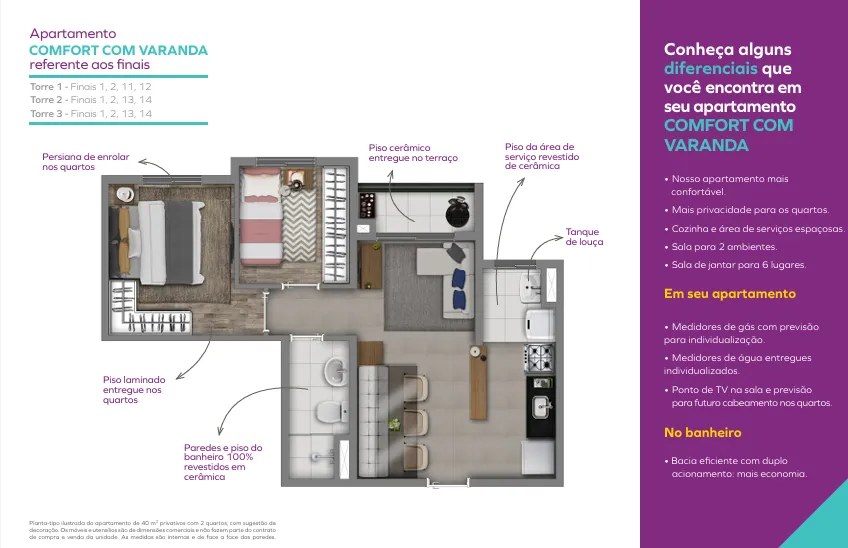 Comfort com Varanda