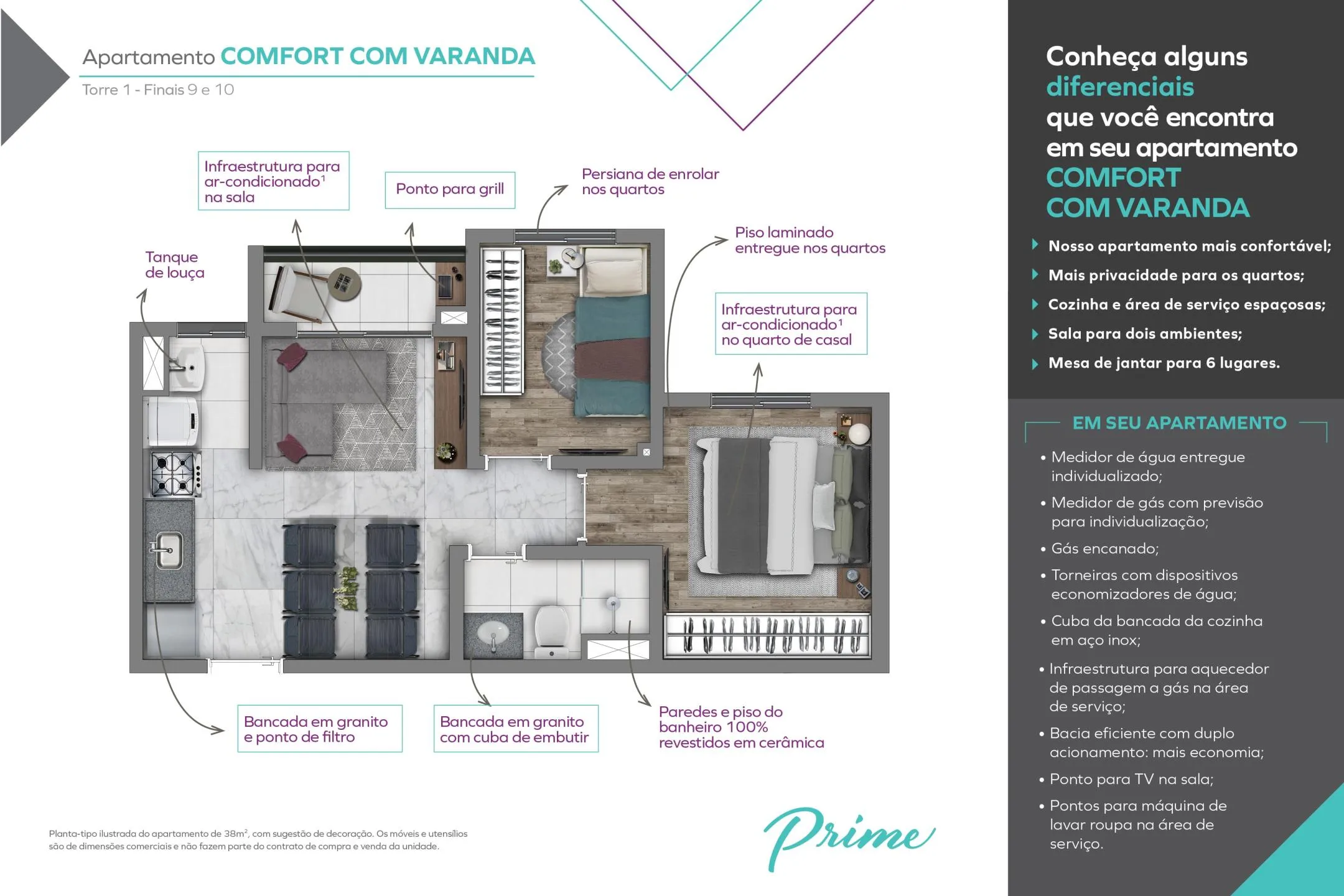 Comfort com varanda