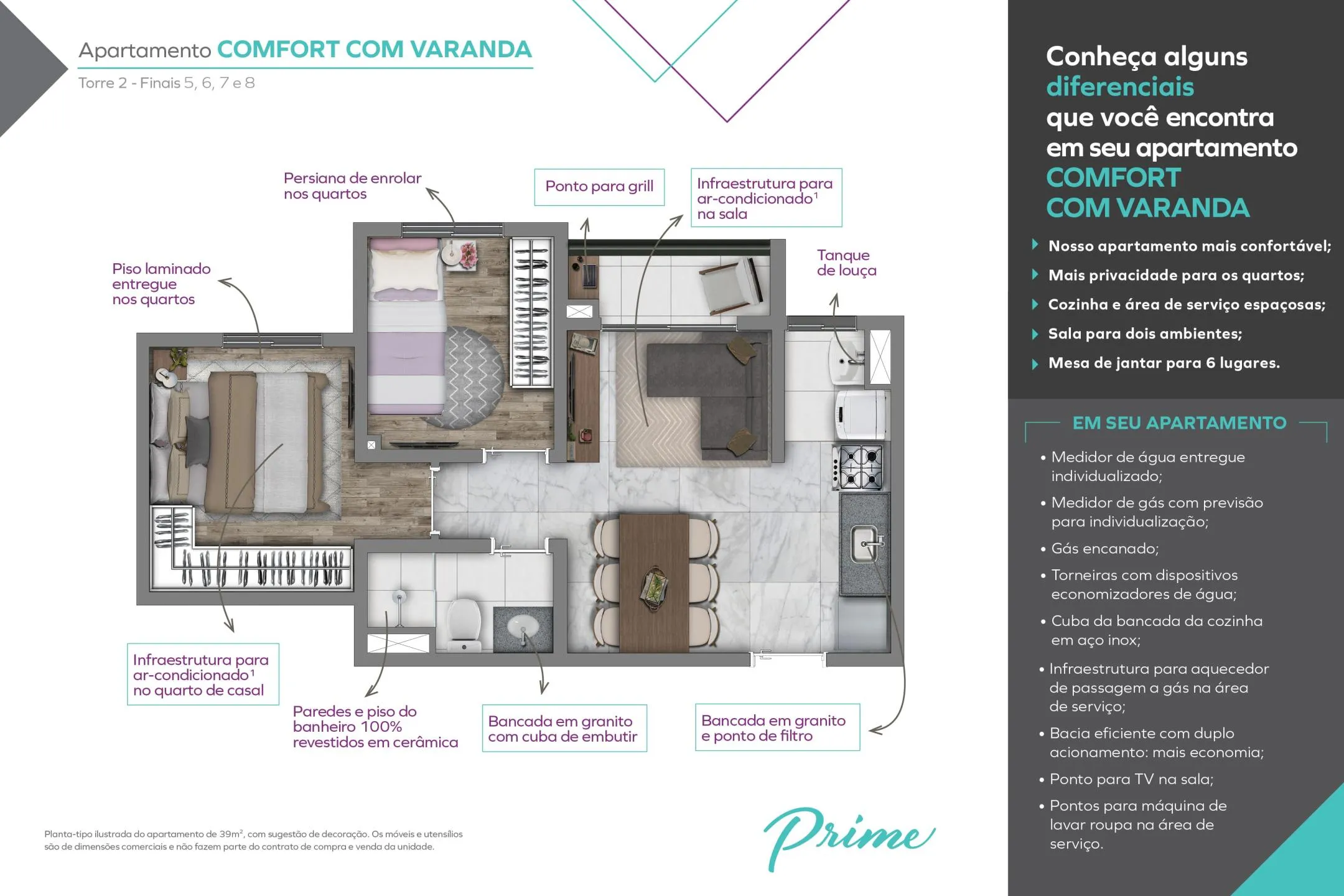 Comfort com varanda