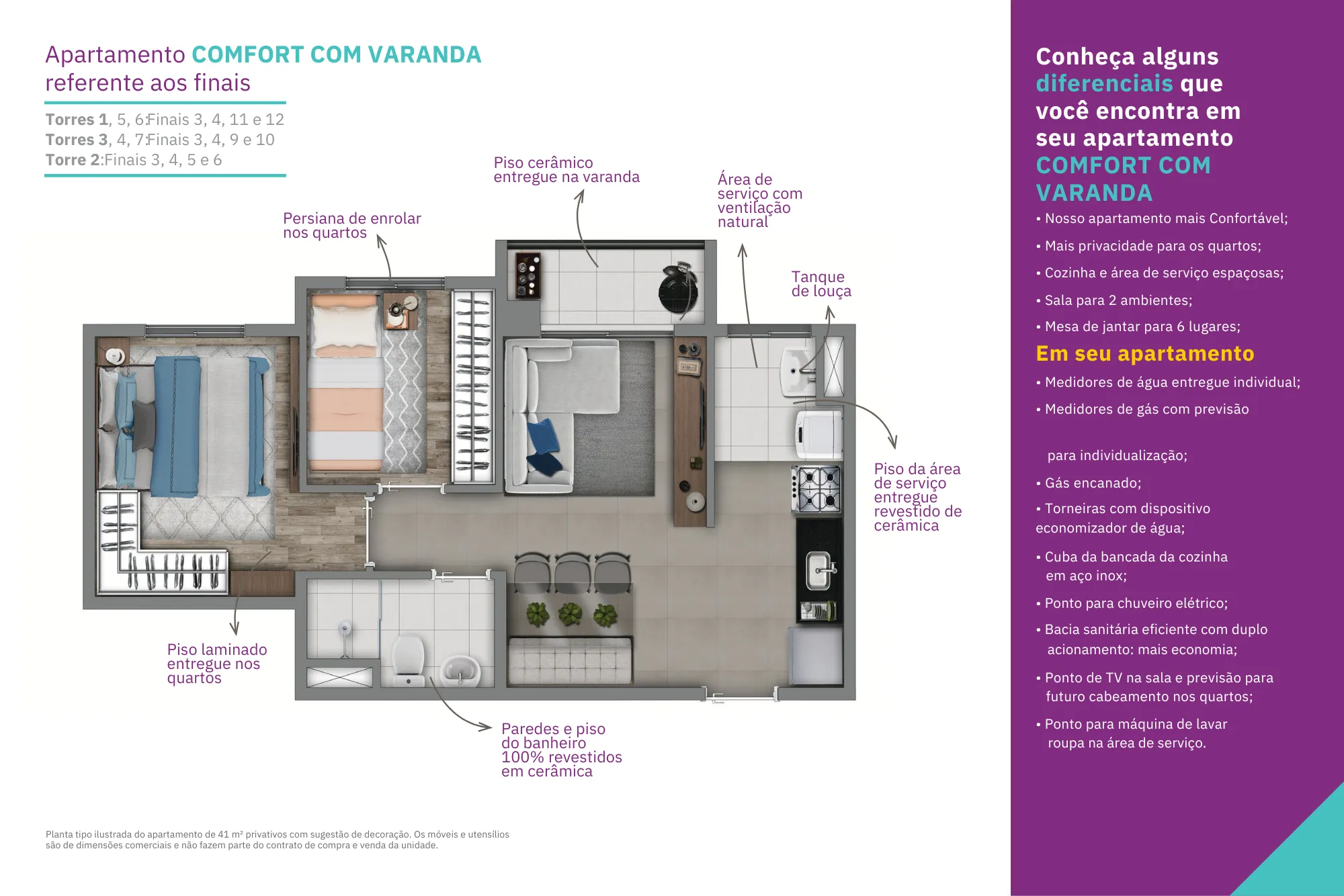 Comfort com Varanda
