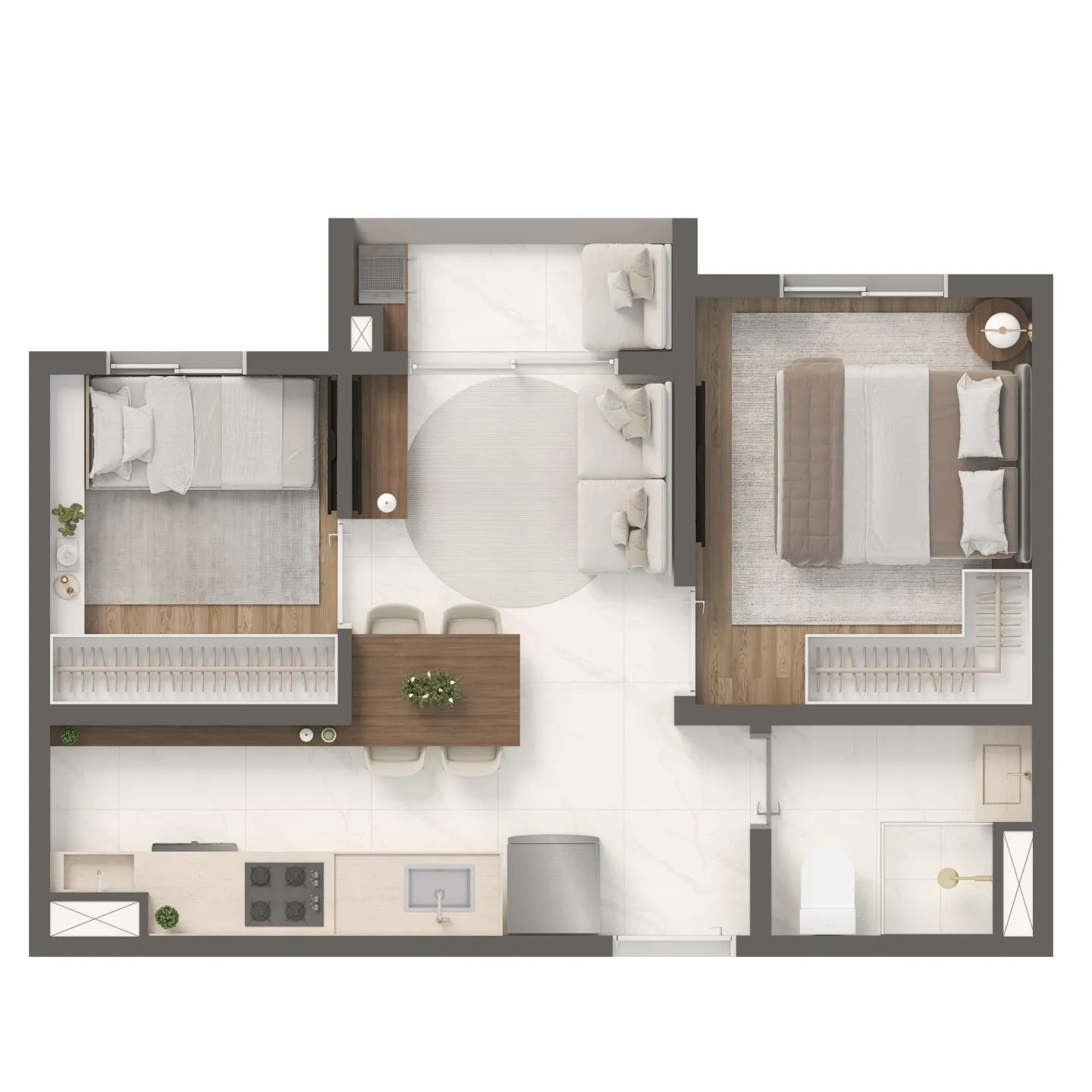 Smart Reta com Varanda