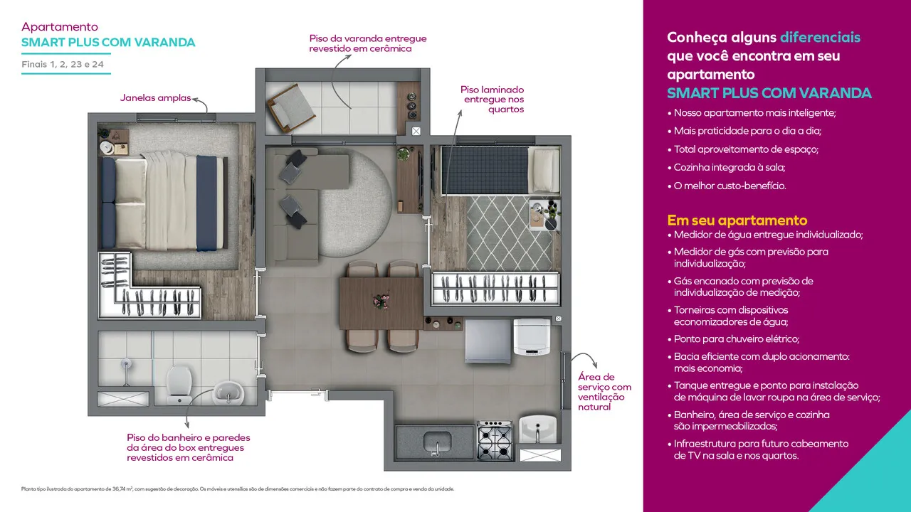 Smart Plus com Varanda